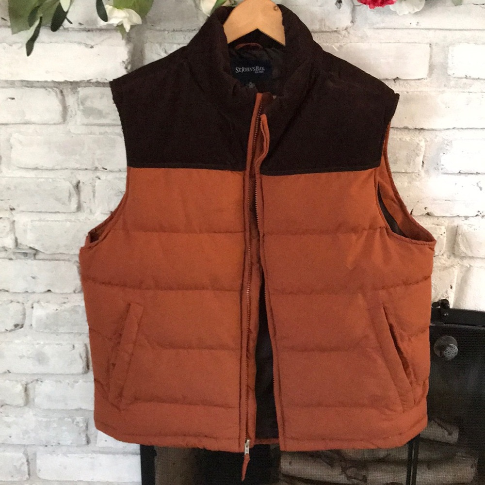 🦆VTG St. John’s Bay Partial Corduroy Vest 🦆